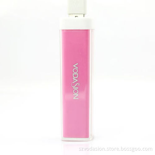 Colorful 2600mAh portable lipstick-shaped power bank for mobile phone
